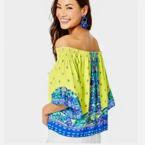 Lilly Pulitzer EUC ruffle blouse - Picture 1 of 13